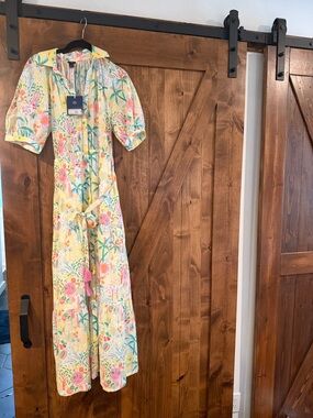 Roller Rabbit x Target Women’s Size Small Yellow Green Vacation Maxi Dress